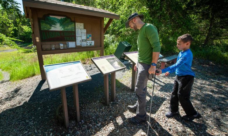 There are other hiking trails available at the park including the 3.5 mile Harris Creek Trail.